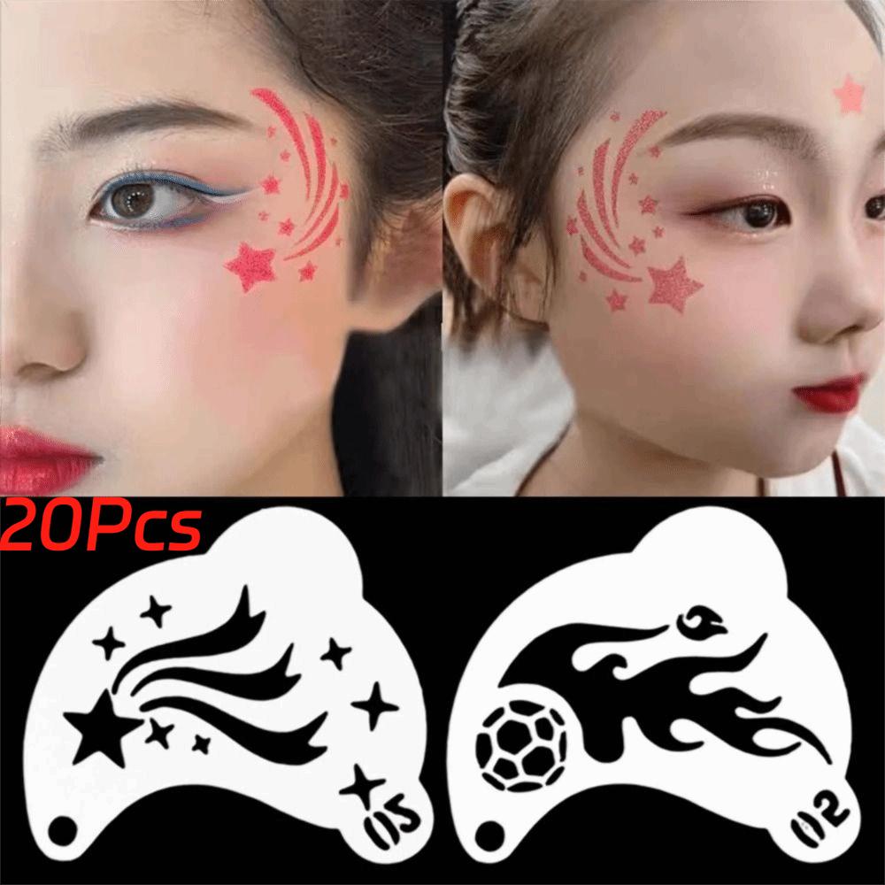 Assorted Designs Body Art Stencils Hollowed Design DIY Makeup Tools  DIY Makeup
