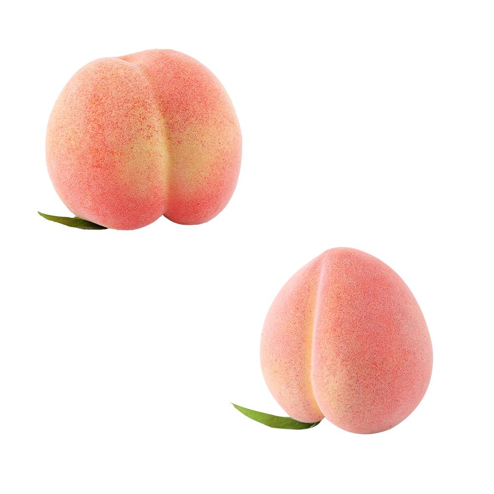 6PCS Artificial Peaches Simulation Peaches Fruits Vivid Props for Home Fruit Shop Supermarket Desk Decoration