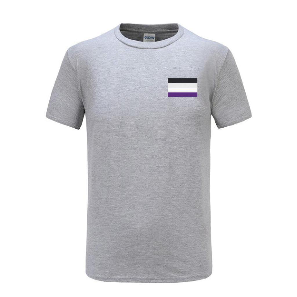 Summer T Shirt Unisexs COOLMIND Male UnisexLGBTQIA Ace Community Nonsexuality Asexuality Asexual Pride Flag