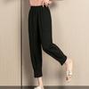 WoXue Women's 2025 Summer Elastic Waist Tapered Pants