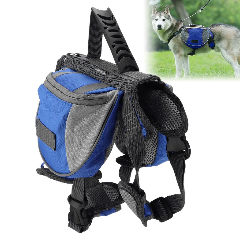 Hound Dog Saddlebags Camping Hiking Reflective Strip Backpack Saddle Bag for Small Medium Large