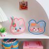 Creative Cartoon Student Desktop Pen Holder Soft Cute Bear Rabbit Multifunctional Office Stationery Cosmetics Transparent