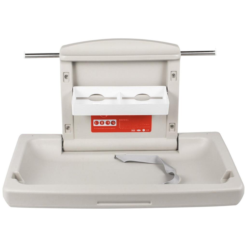 Horizontal Baby Changing Table Wall-mounted Baby Diaper Changing Station Vertical Fold Down Baby Changing Table
