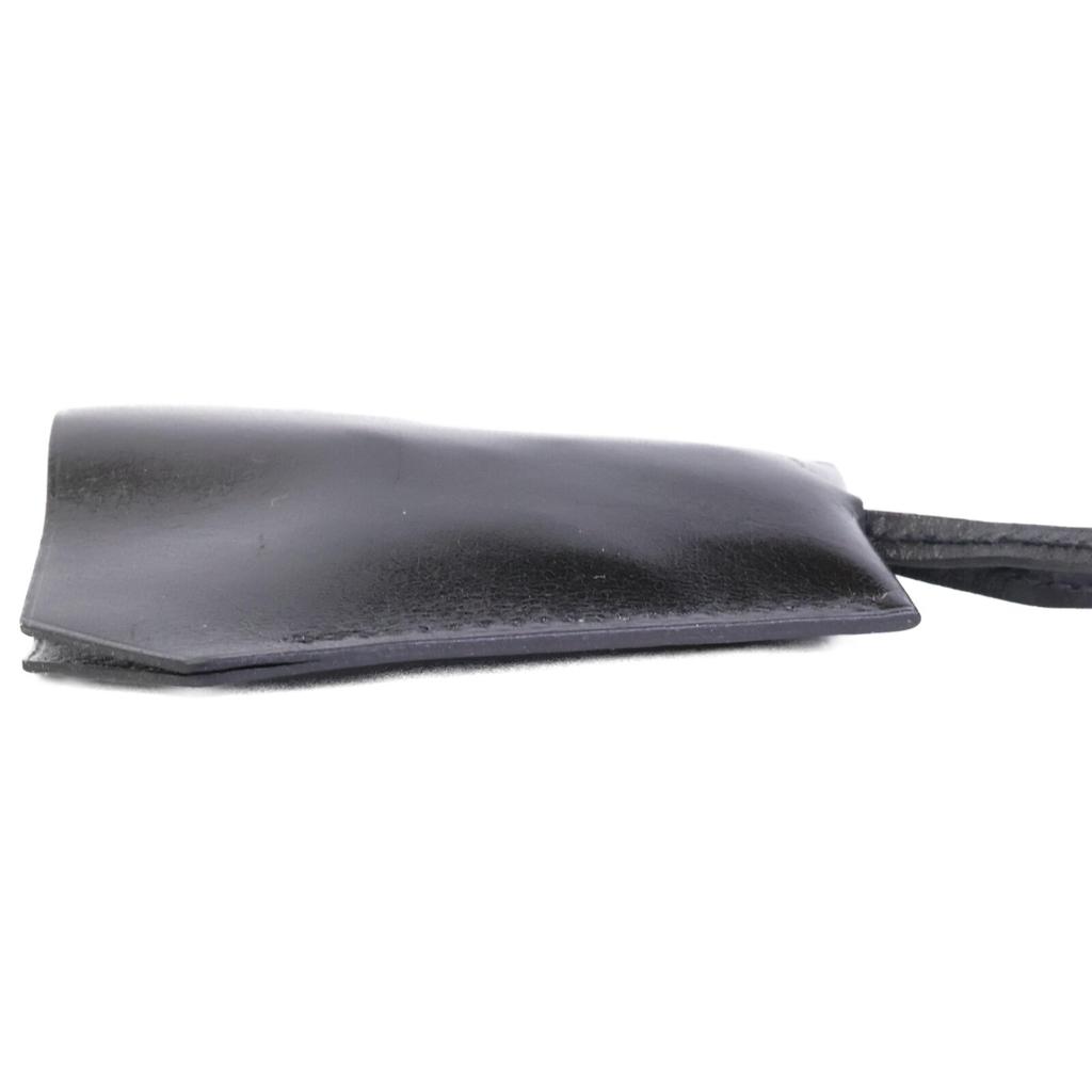 HERMES Long Clochette Necklace blackUsed