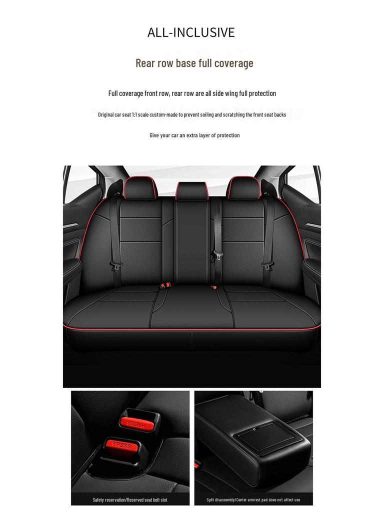 Nissan Kicks All-Season Leather Seat Covers, Full-Coverage Cushions for Five Seats
