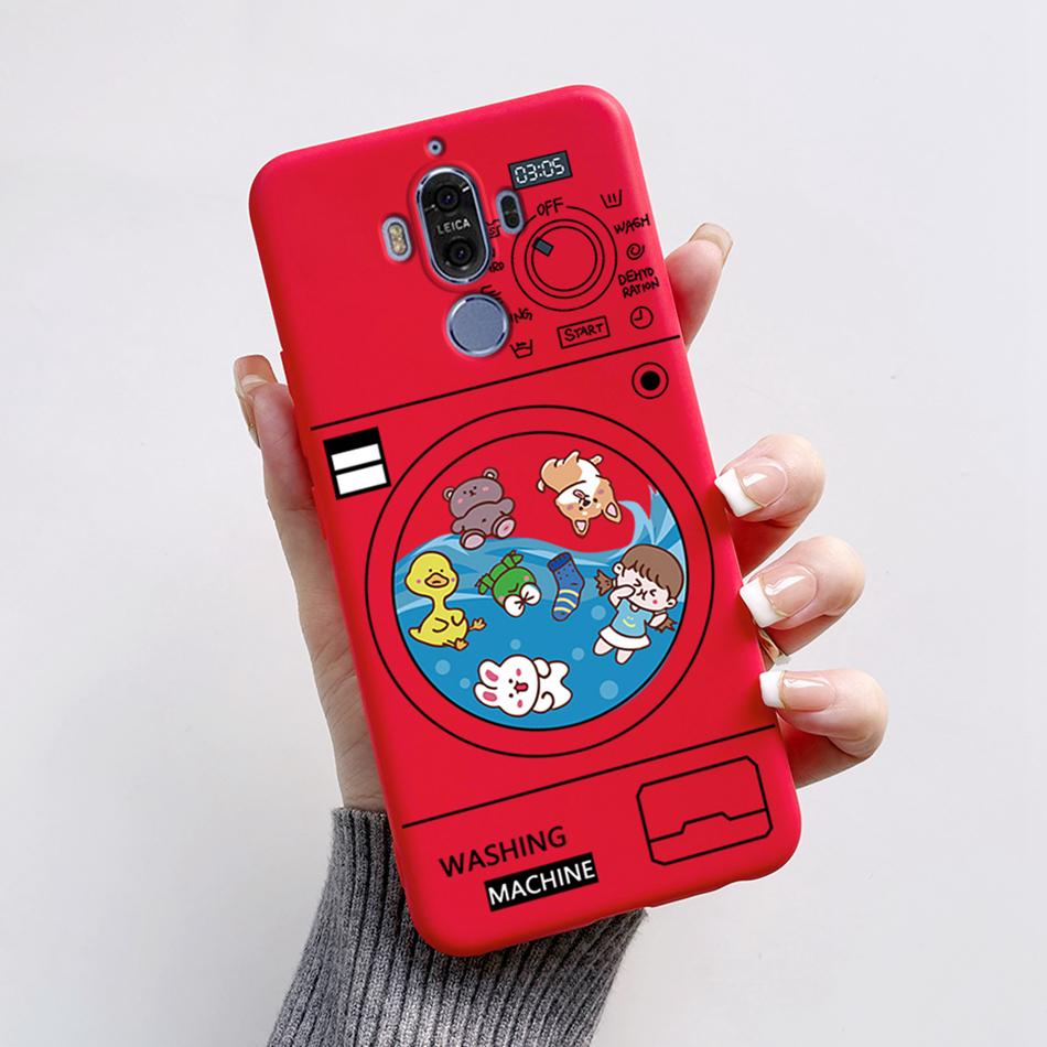 Für Huawei Mate 9 Mate9 MHA-L29 MHA-L09 MHA-AL00 Weiche Hülle Niedlicher Bär Cartoon Frosch Bemaltes TPU Handyhülle Schutzhülle Funda