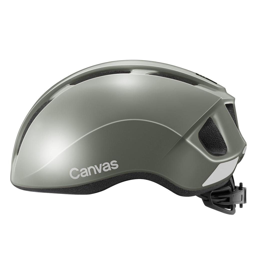OGK KABUTO Canvas Sports Bicycle Medium JCF Recommended Helmet, M/L (57-59cm), Gray,