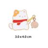 Cartoon Japanese-Style Animal Brooch: Cute Kitten, Rabbit, and Little Fox Metal Badge for Backpack or Clothing Accessory