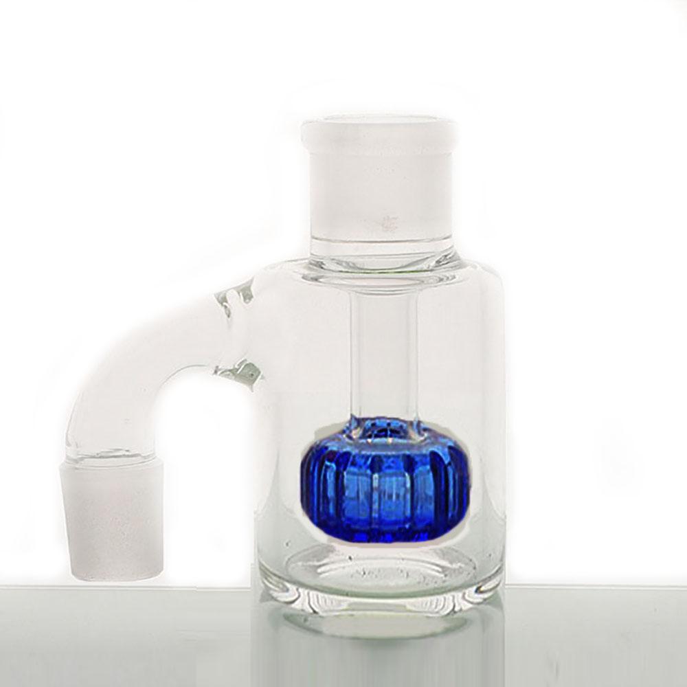 14MM High-Quality Ash Catcher 90 Degree Glass Water Thick Glass Bubbler Blue
