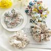 Simple Scrunchies for Women and Black Hair Cute Hair Large Hair Scrunchie Elegant and Elegant for Set Set Pattern [SEISEI] Japanese-Style Girls, Ties,