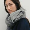 THE RYE Cable Wool Muffler(Grey)
