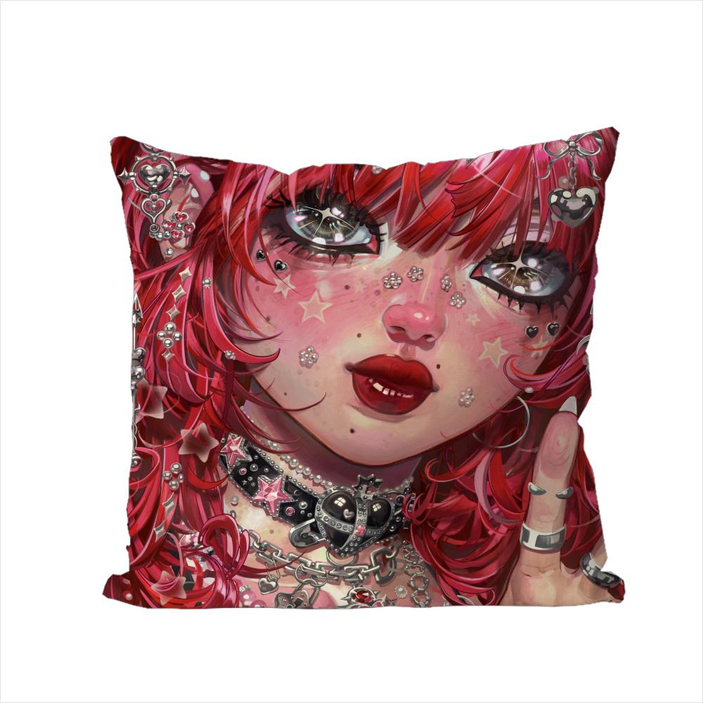 Eunpyon Art Pillow Case For Car Sofa Decorative Home Doublesided Print Plush Square Throw Pillow Cushion Cover