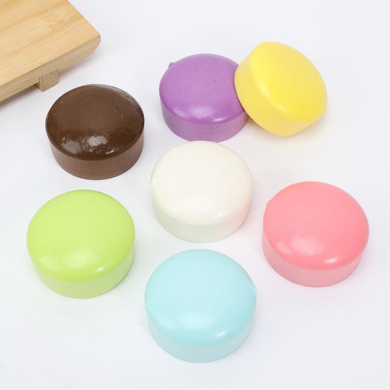 1Pcs Round Cake Toy Colorful Pudding Shaped Squeeze Stress Relief Toys Soft Slow Rising Fidget Toy For Kids Party Decor Gift