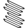 6pcs For Chery Jetour Traveller 2023 2024 Jetour T2 Carbon Fiber Style Roof Iuggage Rack Decorative Strip Plate Cover(Matte Black)