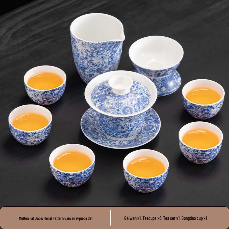 

Tea Flow Retro Floral White Porcelain Tea Set