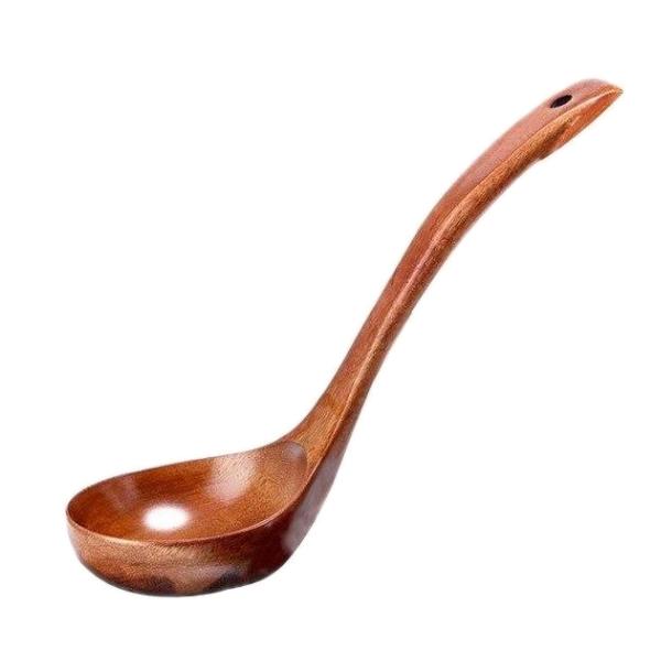 Cooking Utensils Long Handled Bamboo Wooden Soup Spoons Kitchen Utensils Ladle