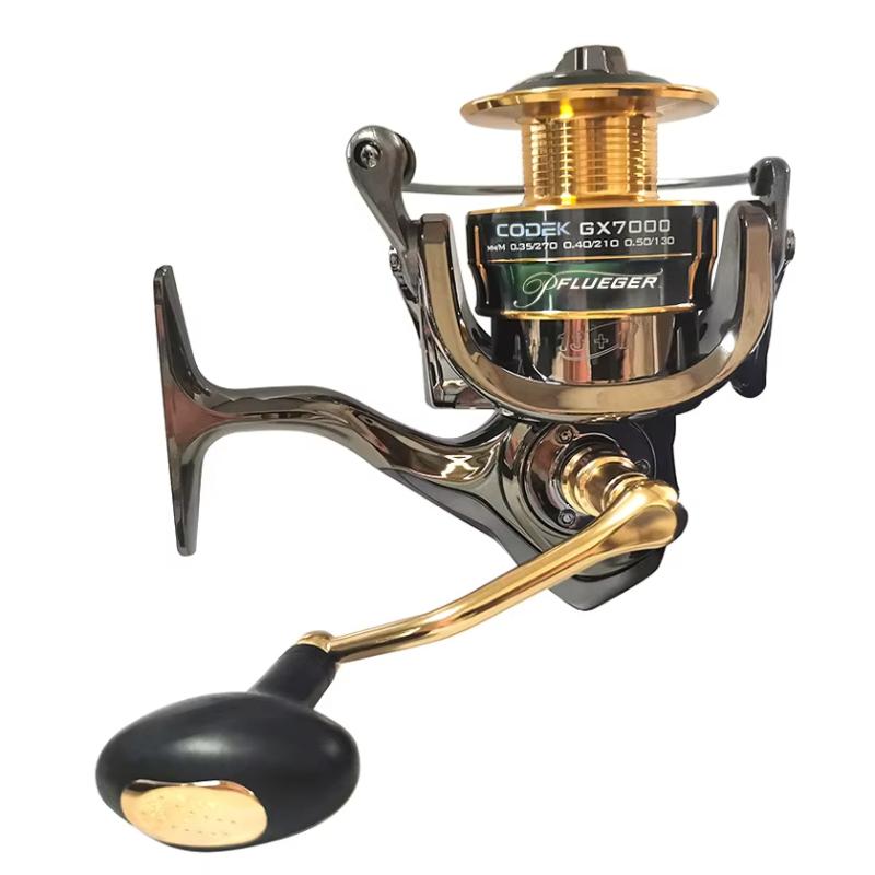 New All-metal Rocker Spool Flueger Fishing Reel 25KG High-speed Rotating Accessories Seawater and Fishing Long-distance Casting 2000-7000 Series