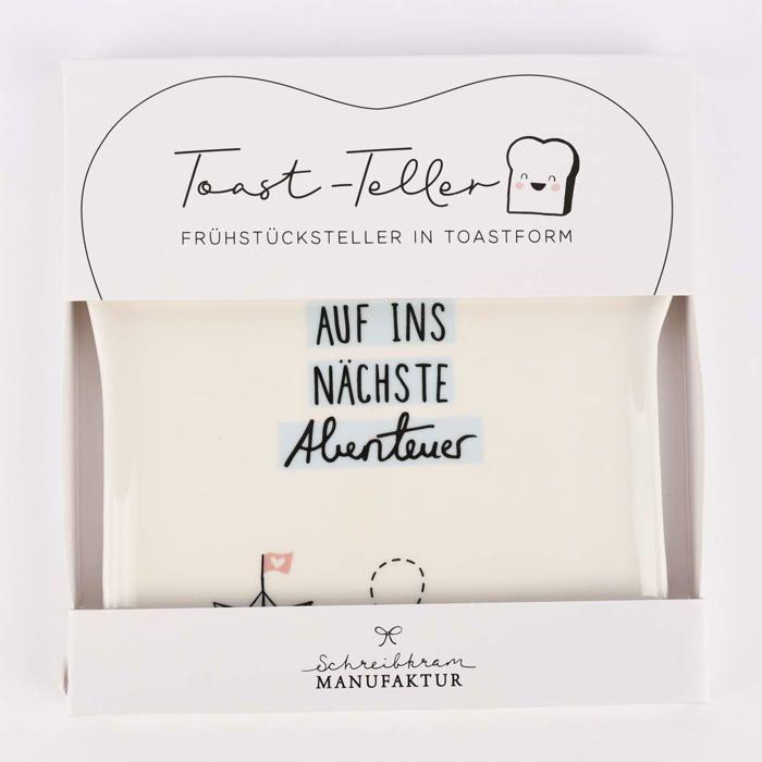 Assiette à toast - GRAFIK-WERKSTATT - 61445 - Porcelaine - Humoristique - Lave-vaisselle compatible