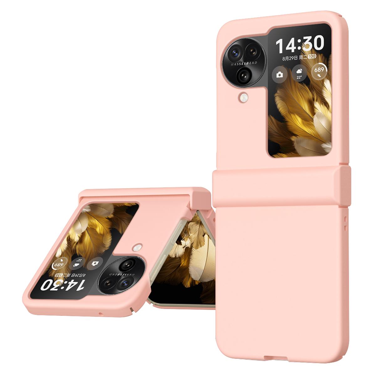 

Для Oppo Find N3 Flip 5G Захист шарніра Чохол для телефону Твердий ПК Амортизуючий чохол Pink