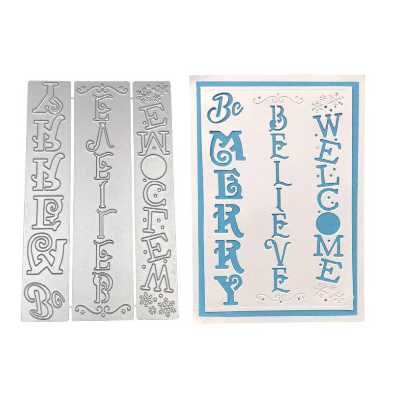 Sentances Stencil Buy Sentences Metal Cutting Dies Stencil Scrapbooking DIY Album Stamp ...