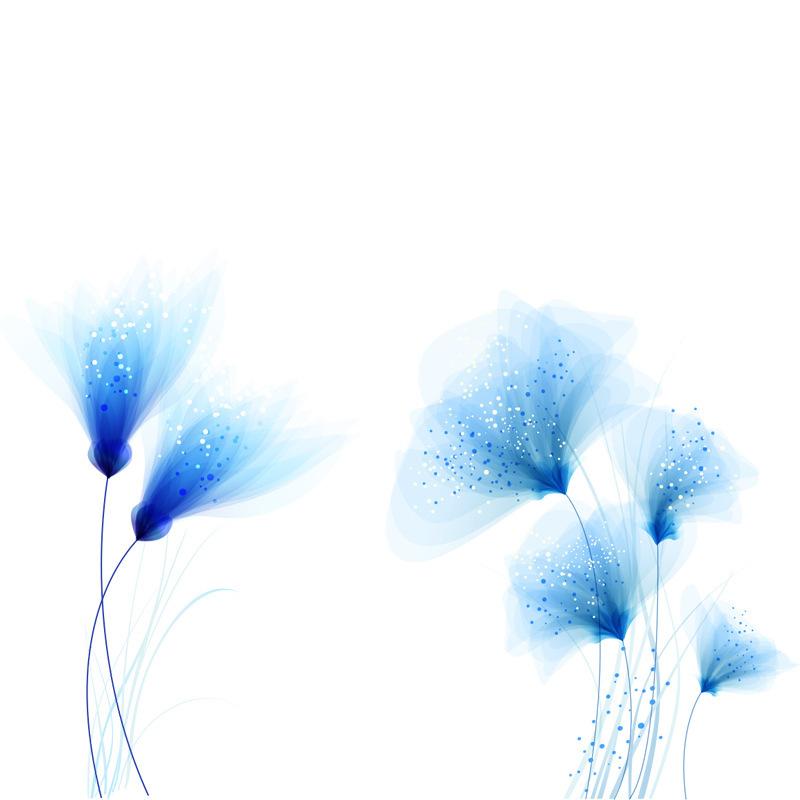 

Нова синя квіткова наклейка на стіну для спальні, вітальні, коридору, домашнього декору стін 40x90cm синій