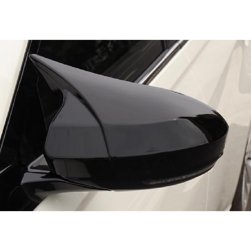 Глянцевая Черная Накладка на Крышку Зеркала Заднего Вида из Бычьего Рога Для -2024 Nissan Sentra