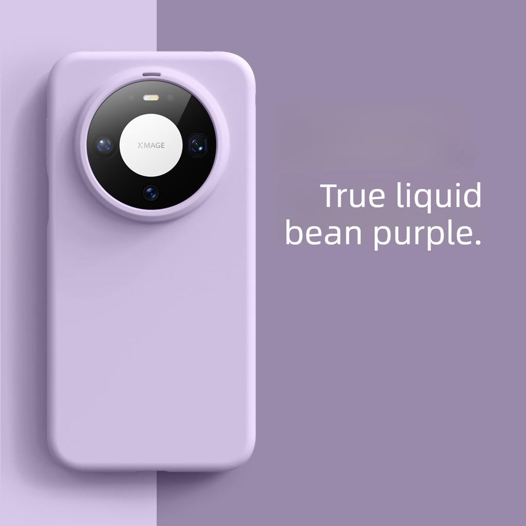 Large-pore Liquid Silicone Case for Huawei Mate 80 Pro, Skin-feeling Pura80pro Solid Color Shockproof Soft Case