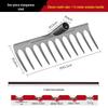 11-Tooth Manganese Steel Garden Rake with 1.4m Handle