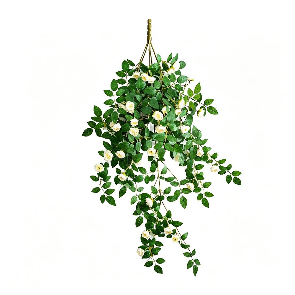 Garland Rose Vine Artificial Rose Vine Hanging Wall DIY Decoration Hanging Flower Green Plant Silk Flower Outdoor Decoration