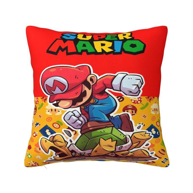 Custom Marioes Video Game Modern Pillow Cover Manga Chair Cushion