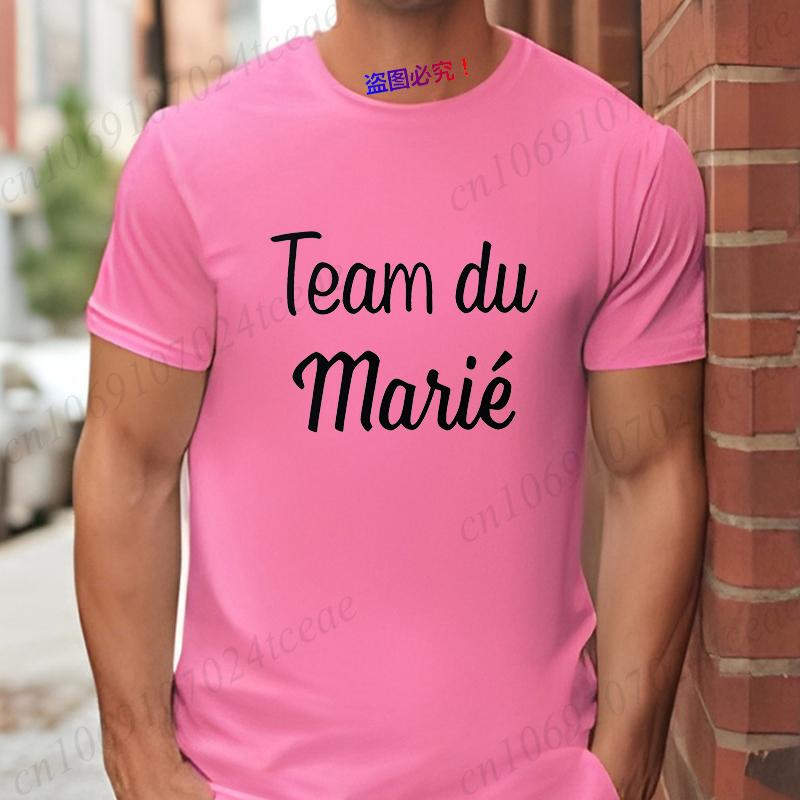 Team Groom Tshirts Future Groom Best Man Styles Tops Ideal for French Men EVG Single Farewell Bachelor Party Tees