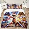 Goku Super Saiyan Forms Print 3Pcs Bedding Set,Duvet Cover with 2 Bedro,Pillowcase Home Birthday Gift