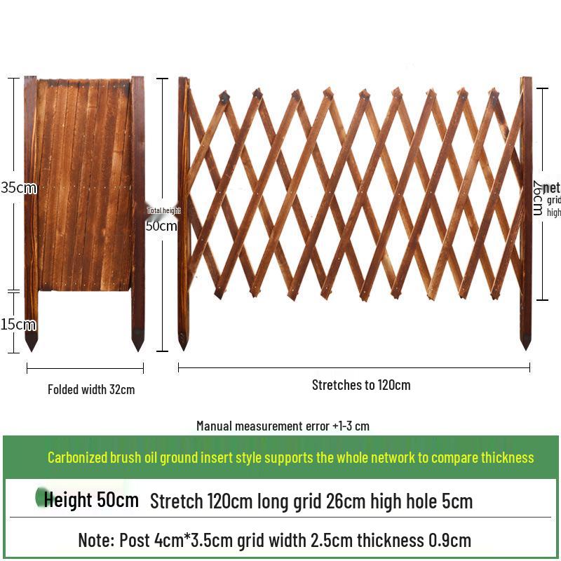 Extendable Anticorrosive Wood Garden Fence & Climbing Frame for Outdoor and Indoor Use