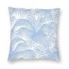 Blue Charleston Carolina Palms Square Pillowcase Polyester Linen Velvet Printed Zip Decor Sofa Seater Cushion Cover