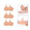 3 Pairs Foot Pads Strechy Shockproof Anti Slip Support for Sports Shoes High Heels , Skin Color