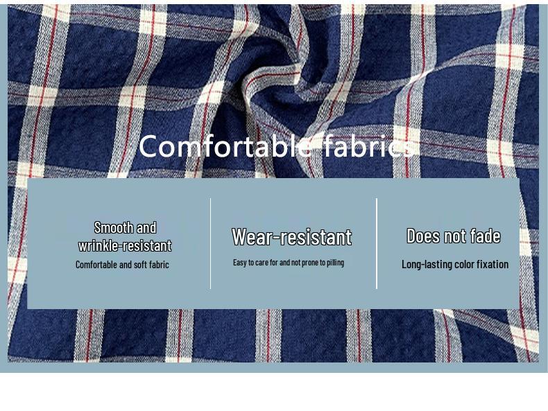 Plus Size Retro Blue Plaid High Waist Wide Leg Pants for Women - Autumn Winter Casual Loose Fit.