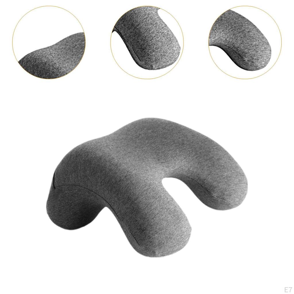 Reisekissen, Nickerchenkissen, Ultraleichtes Weiches Ergonomisches Tragbares Nickerchen-Gesichtskissen, Schlafkissen