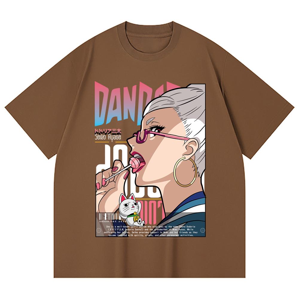 230 Gsm 100% Cotton DanDaDan V10 Seiko Print Unisex Heavy Cotton T Shirt