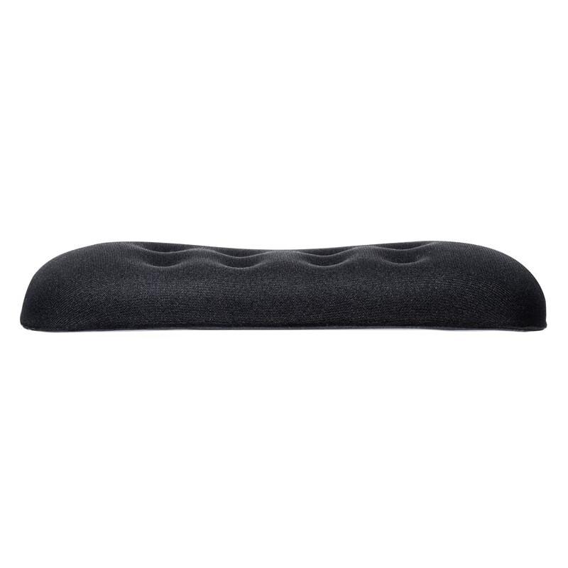SANWA Ergonomic Mouse Pad Wrist Rest, Keyboard Wrist Cushion, Elbow Support, Memory Foam, Breathable Fabric Surface, GTOK5 Short Version, Black 134mm