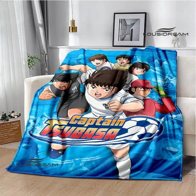 Captain Tsubasa Cartoon Blankets Picnic Blanket Warm Flannel Blankets Soft and Comfortable Blanket Bed Linings Birthday Gift