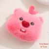 Adorable Plush Bear & Rabbit Brooch Keychain for Kids & Women - Cute Bag or Pin Accessory