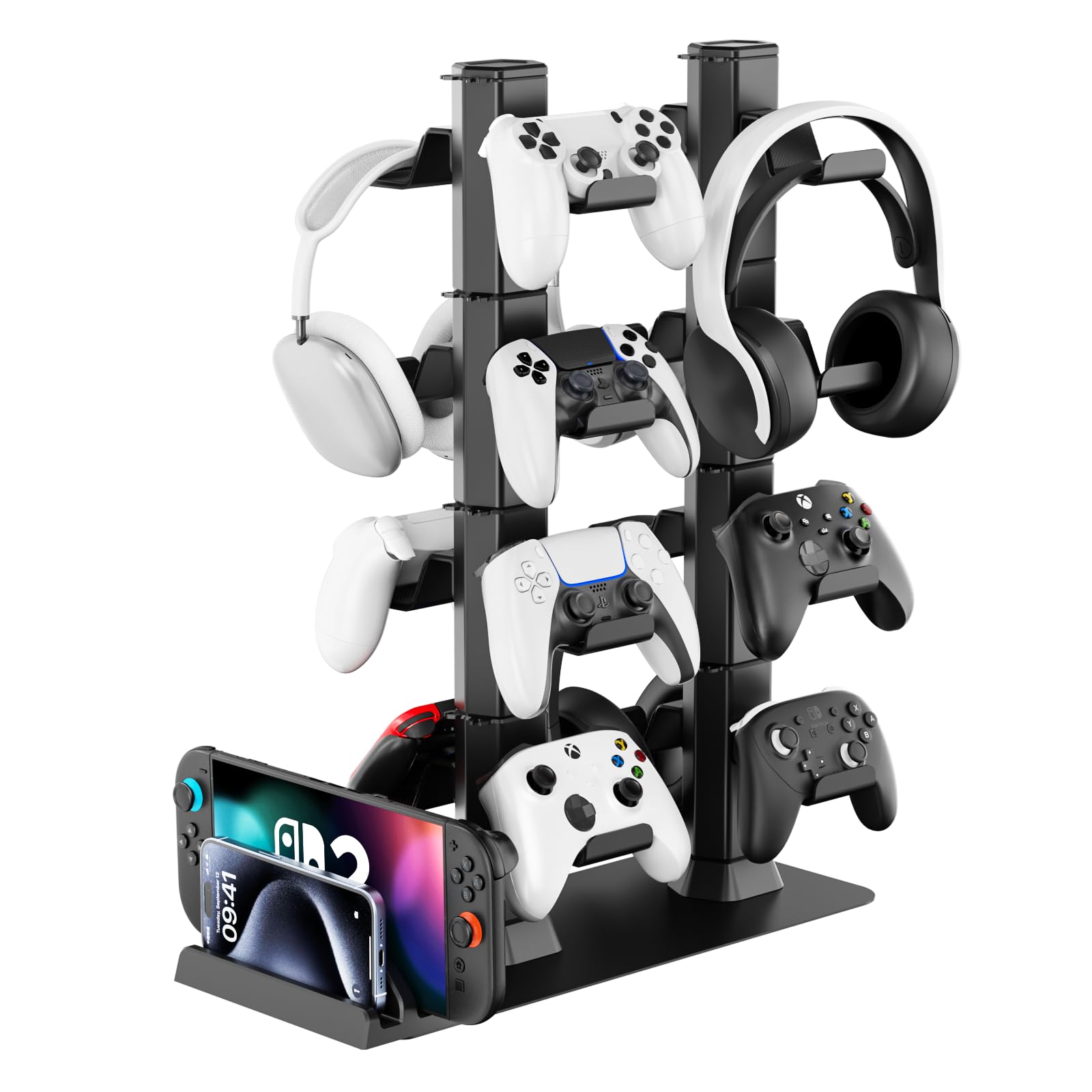 

Controller Holds 16 Compatible with ONE Switch PS Cable Desktop Headset Switch Easy Gaming Peripheral Storage Rack Stand, Controllers, PS5/PS4/Switch