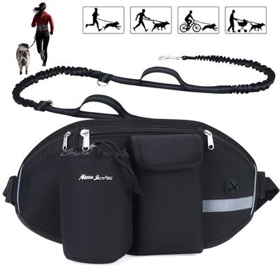 Sac Banane pour Animal de Compagnie, Laisse, Sports Multifonctionnels de Plein Air, Entraînement Fitness Course à Pied, Ensemble Sac Banane pour Promener le Chien
