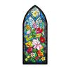 Transparent Bookmark Stained Glass Flower Bookmark Floral Acrylic Suncatcher Colorful Set Plant Book