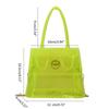 Luxury Crossbody Messenger Shoulder Bag Transparent Purse Suitable for Work Travel Workout Concert Casual Party  Orange