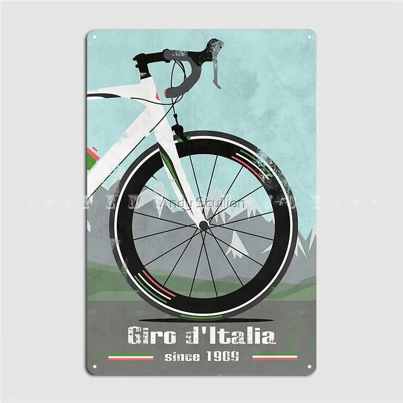 

Giro D italia Bike Metal Sign Cinema Kitchen Club Bar Classic Wall Decor Tin Sign Posters 20x30cm（7.8x11.8inch）