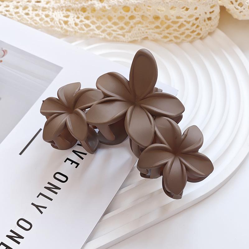 Retro Flower Hair Clip Female Vintage Temperament Versatile Plate Hair Clip Headdress Frosted Shark Clip Grab Clip Hair Accessories