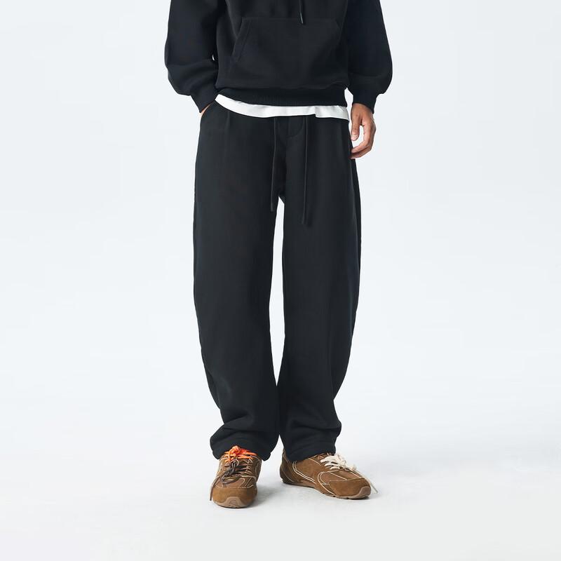 

CHINISM CH Men s Fleece-Lined Straight Leg Casual Sports Pants L