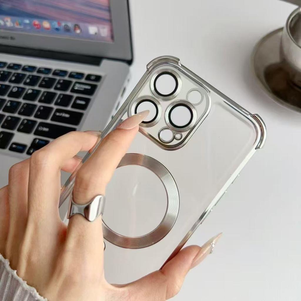 Luxury For Magsafe Magnetic Phone Case For Xiaomi Poco F8 Ultra F7 F6 F5 F4 F3 X7 Pro X6 X5 X4 X3 NFC GT Soft Plating Cover