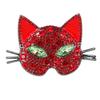 Sparkling Cat Head Brooches For Women Unisex 4-Color Luxury Lovely Kitty Pets Animal Office Party Brooch Pins Gifts